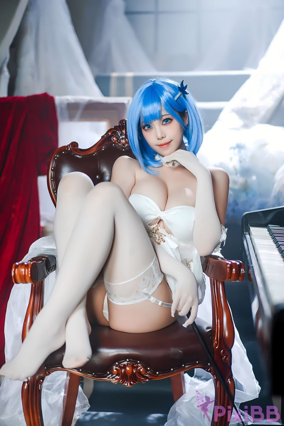 Coser Honey Cat Fur Azur Blue Route Chabayev White Cavalry PixiBB.COM 046