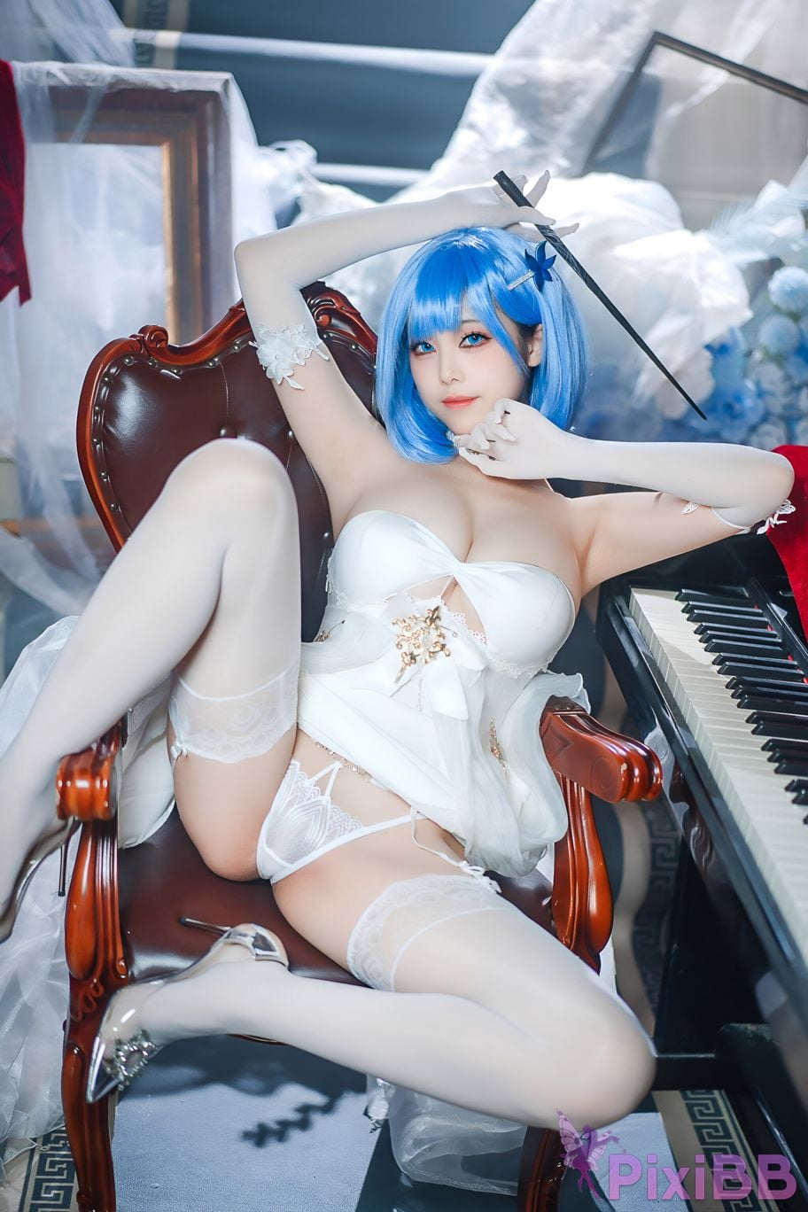 Coser Honey Cat Fur Azur Blue Route Chabayev White Cavalry PixiBB.COM 051