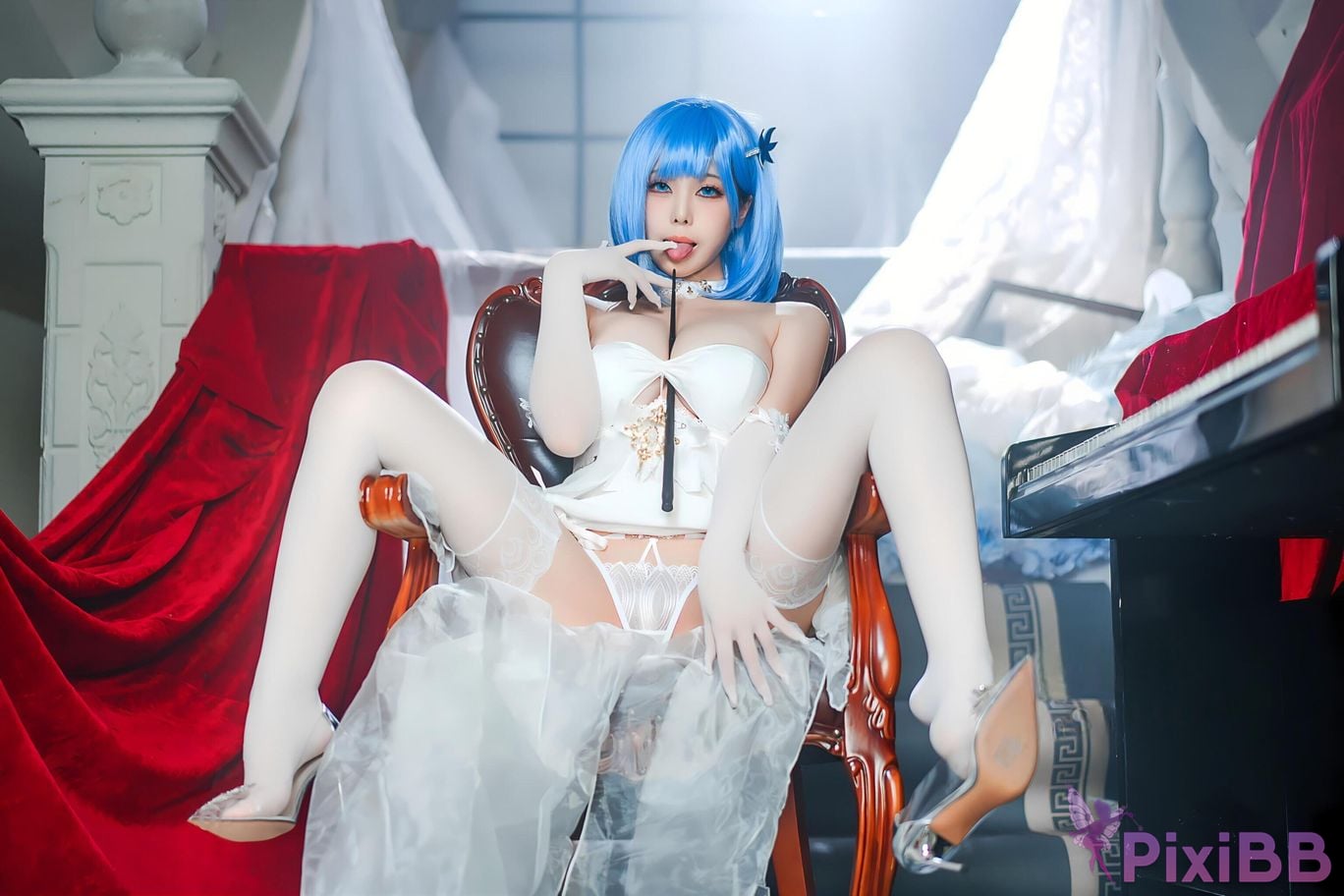 Coser Honey Cat Fur Azur Blue Route Chabayev White Cavalry PixiBB.COM 054