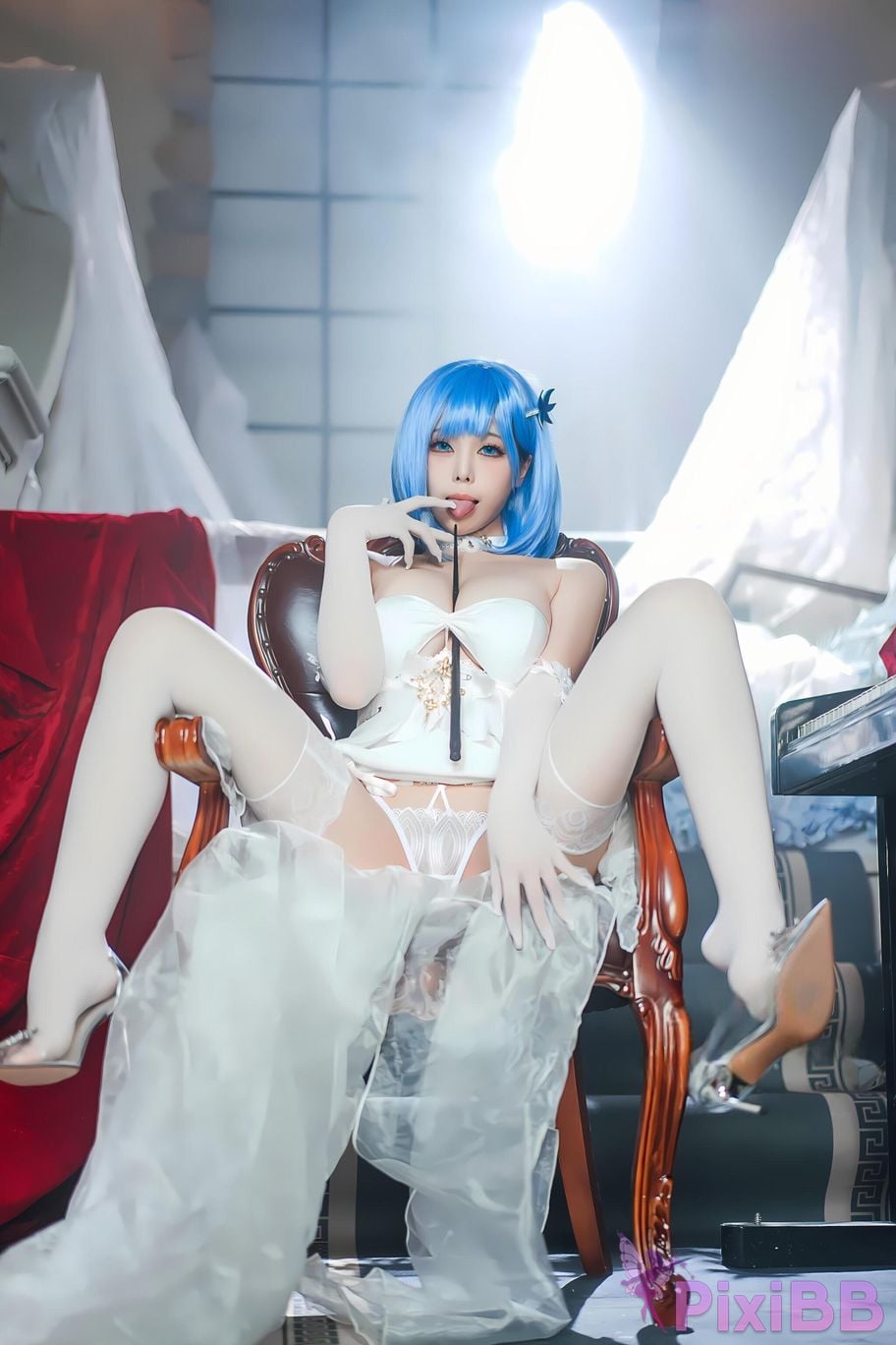 Coser Honey Cat Fur Azur Blue Route Chabayev White Cavalry PixiBB.COM 055