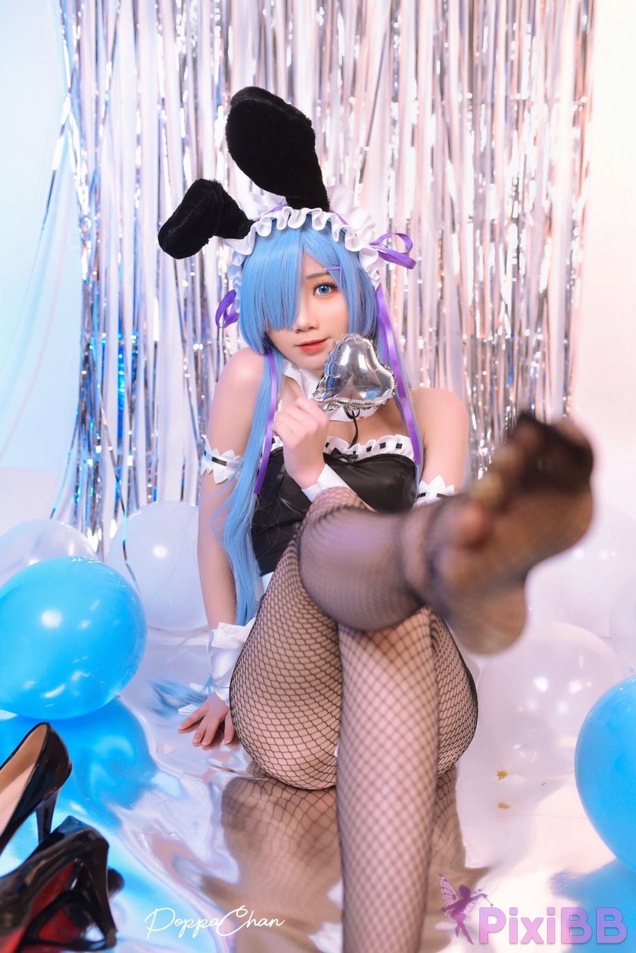 Coser PoppaChan Rem Bunny Re Zero PixiBB.COM 017