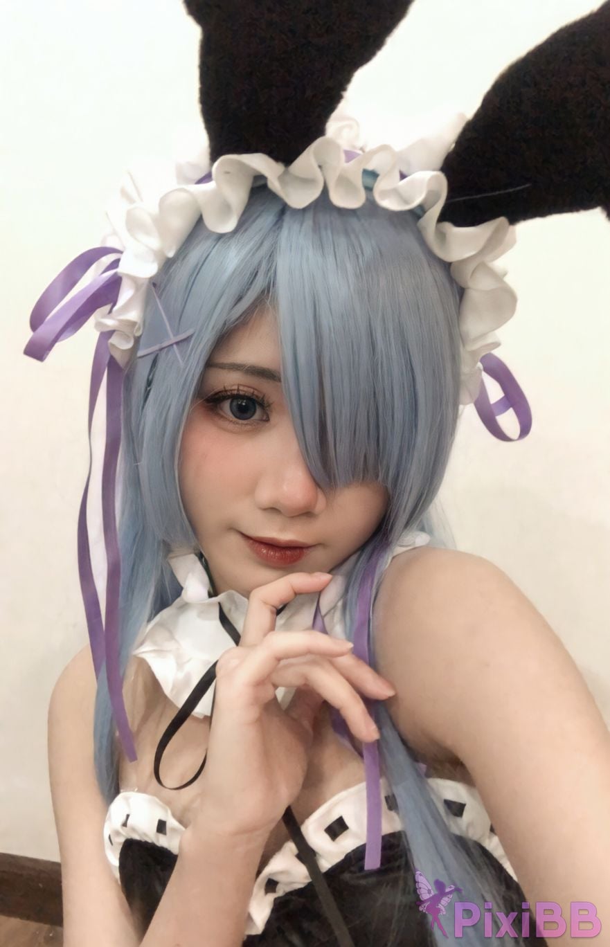 Coser PoppaChan Rem Bunny Re Zero PixiBB.COM 030