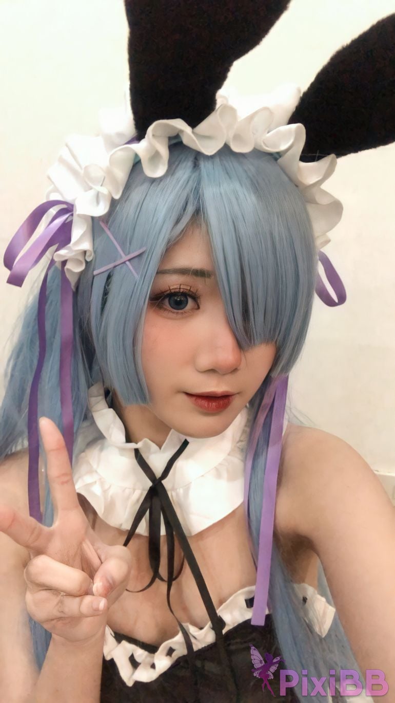Coser PoppaChan Rem Bunny Re Zero PixiBB.COM 031