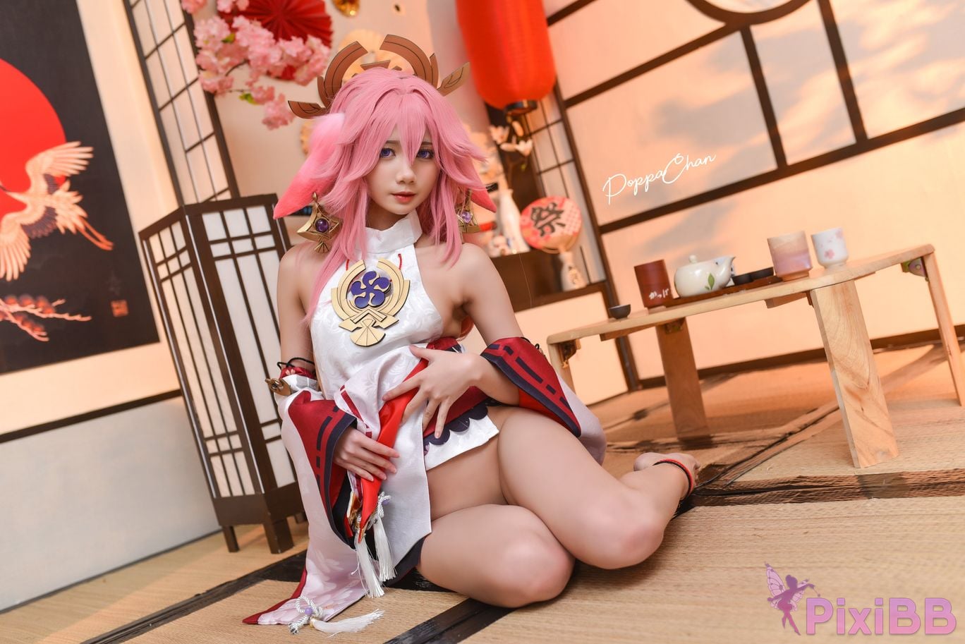Coser PoppaChan Yae Miko Genshin Impact PixiBB.COM 013
