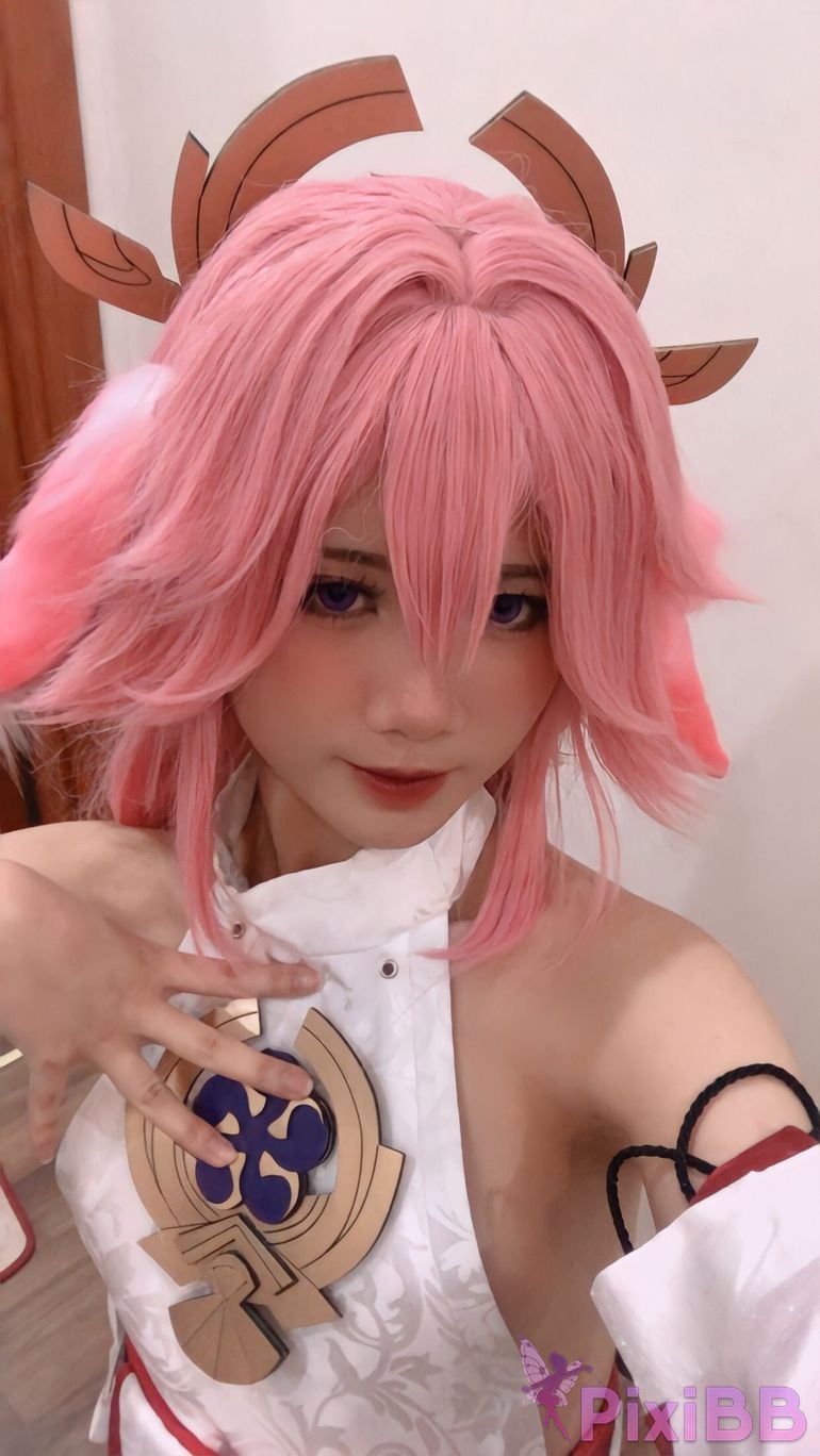 Coser PoppaChan Yae Miko Genshin Impact PixiBB.COM 035