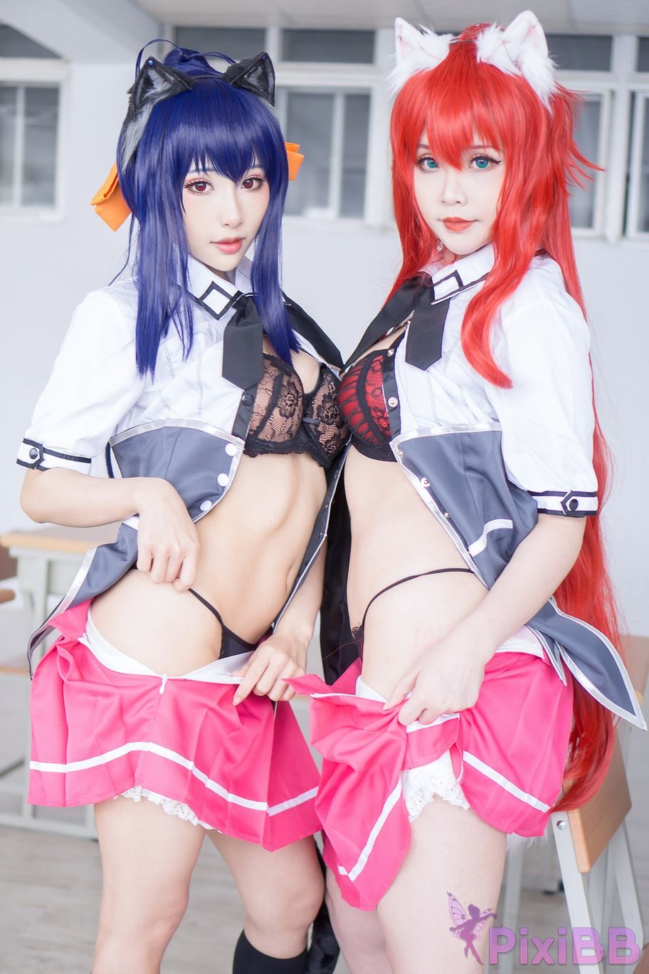 HaneAme & Hana Bunny Akeno Himejima & Rias Gremory Little Kitty PixiBB.COM 2