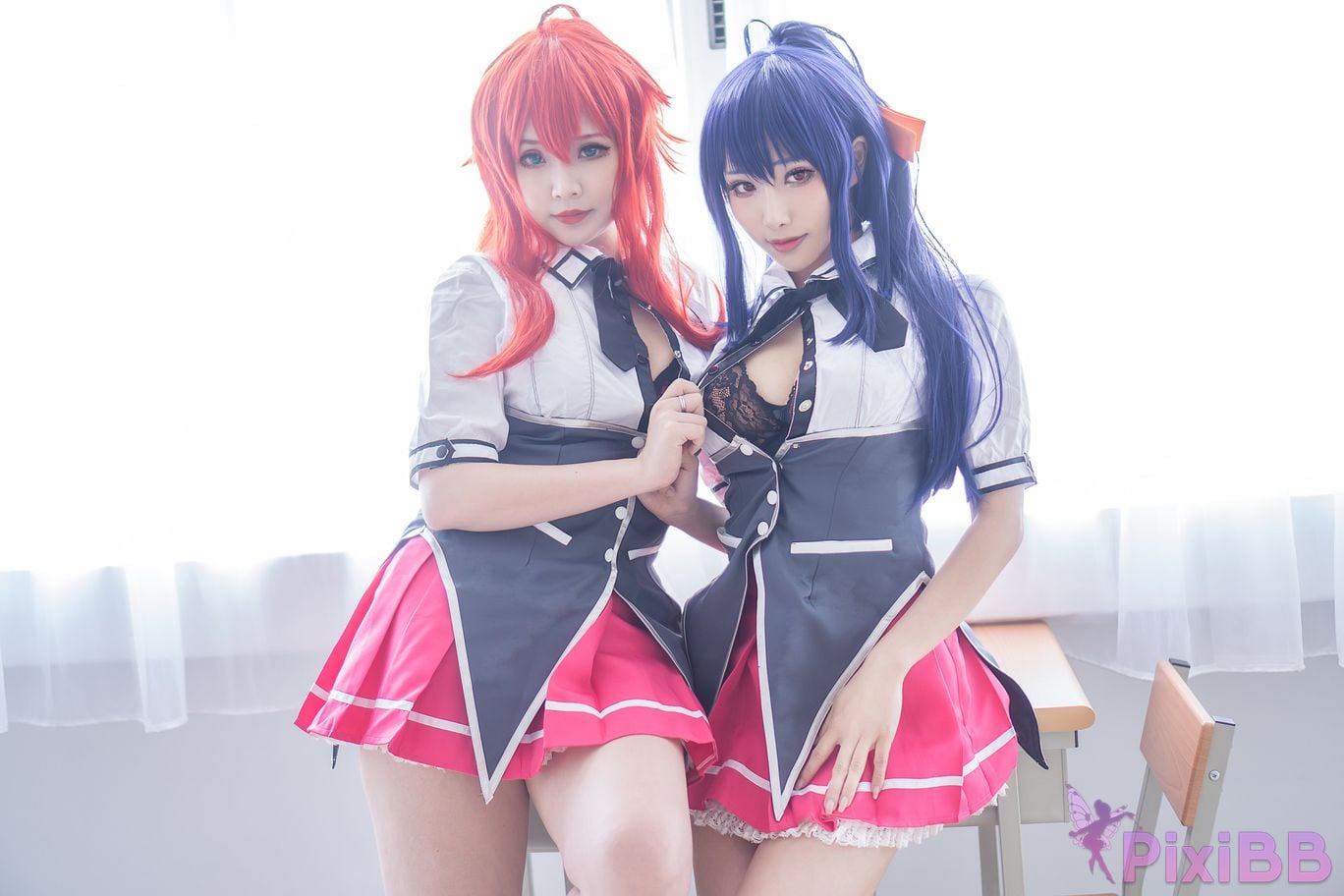 HaneAme & Hana Bunny Akeno Himejima & Rias Gremory Little Kitty PixiBB.COM 6