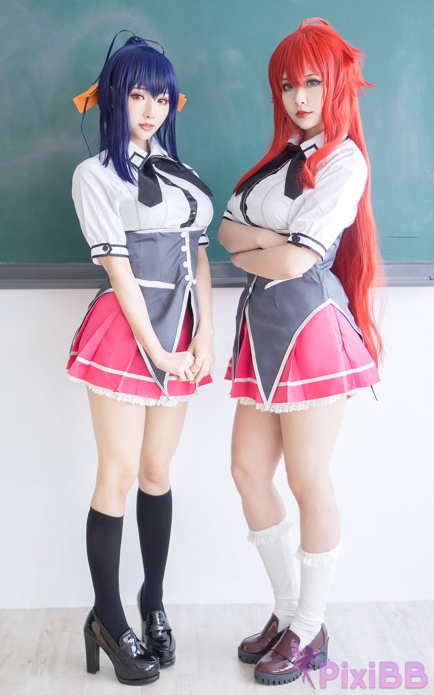 HaneAme & Hana Bunny Akeno Himejima & Rias Gremory Little Kitty PixiBB.COM 7