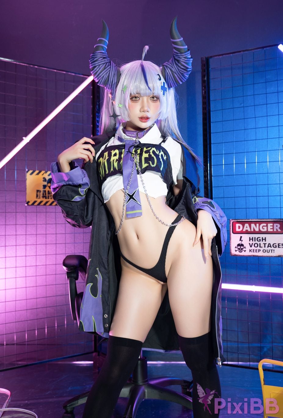 Cosplayer PoppaChan Laplus Darkness Hololive PixiBB.COM 011