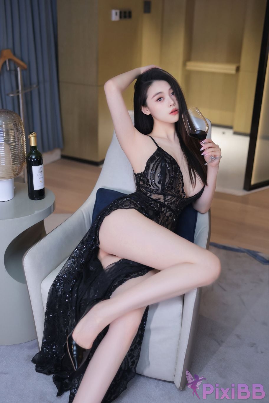 No watermark for in app purchases Qing Miao R18 XIUREN model Drunk PixiBB.COM 007
