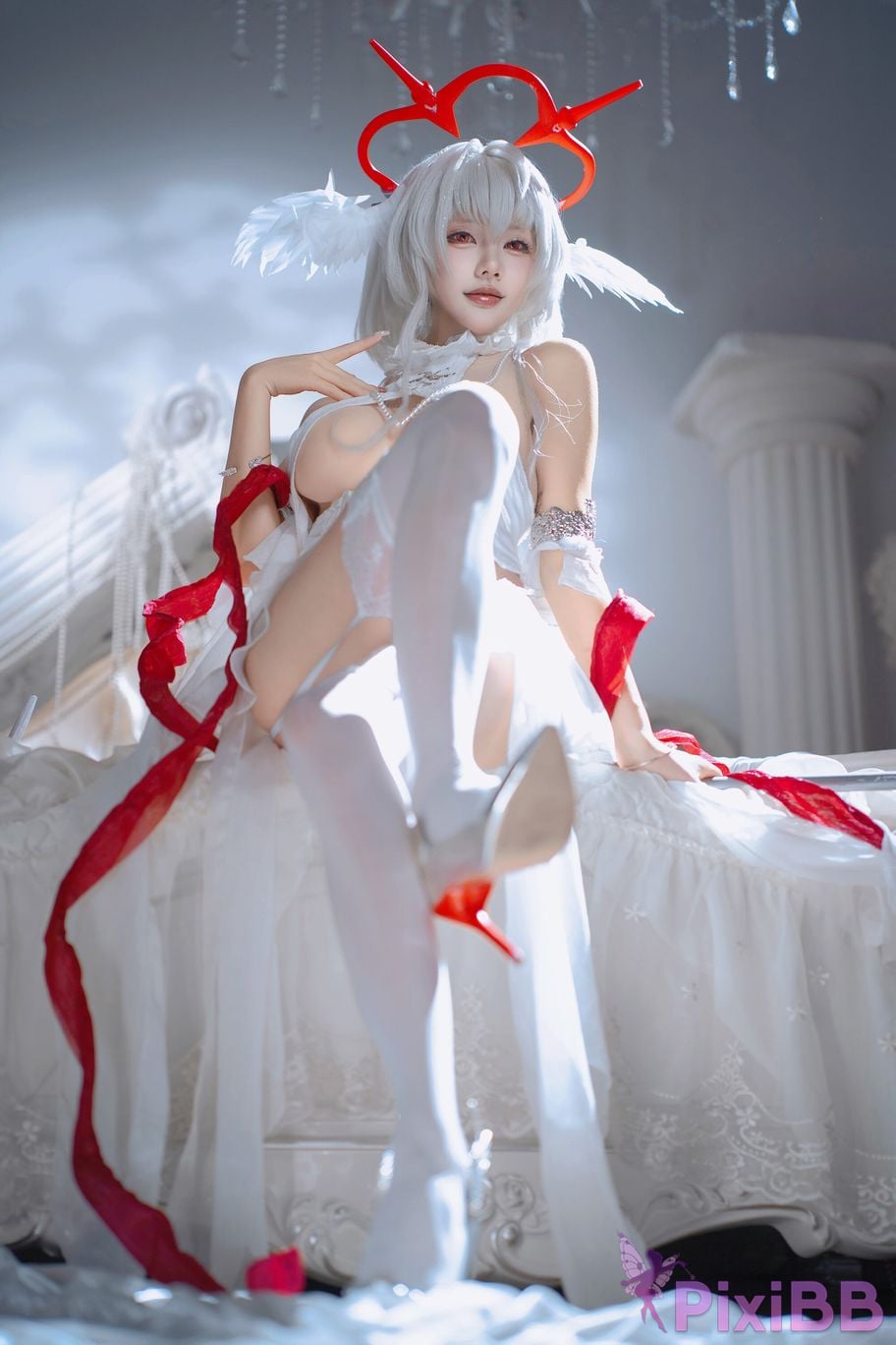 Cosplayer Is it a little bear azur lane Pearl Fallen Angel in the Magic Castle PixiBB.COM 002