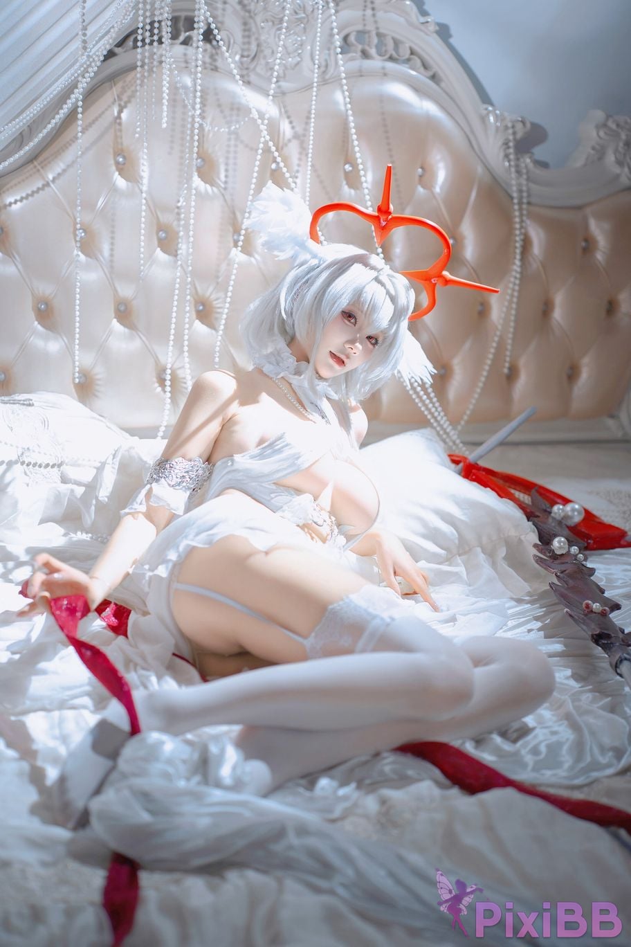 Cosplayer Is it a little bear azur lane Pearl Fallen Angel in the Magic Castle PixiBB.COM 008
