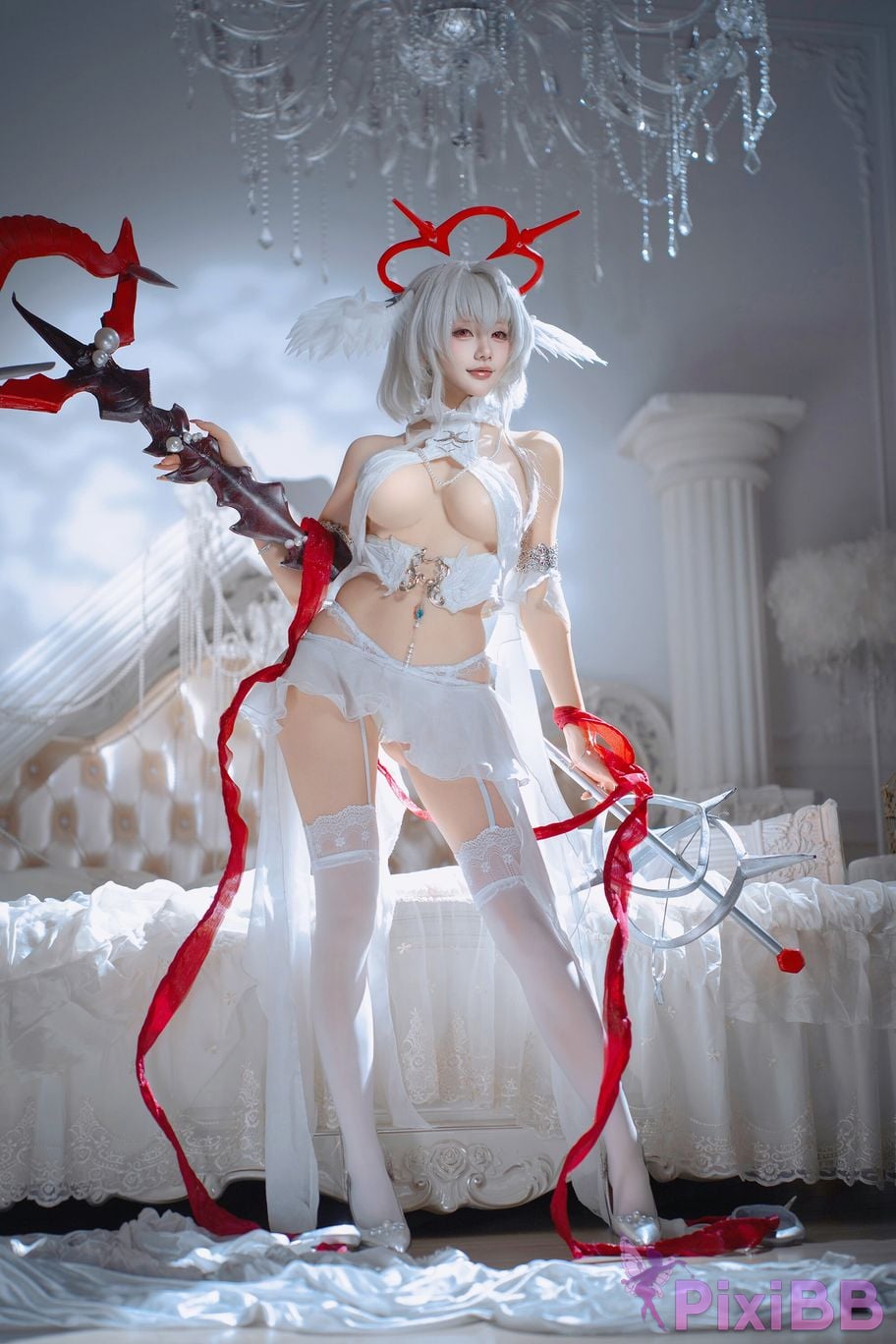Cosplayer Is it a little bear azur lane Pearl Fallen Angel in the Magic Castle PixiBB.COM 012