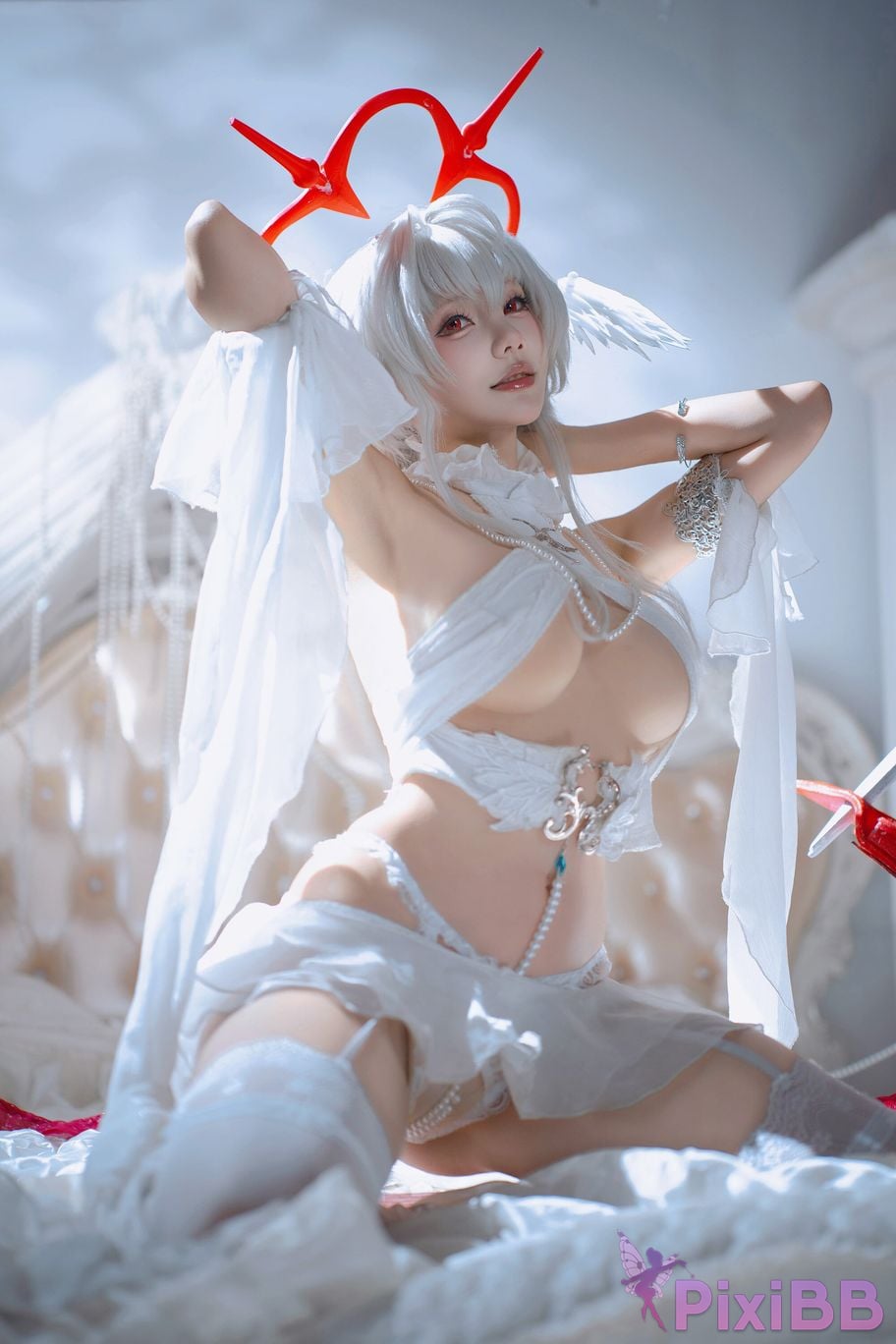 Cosplayer Is it a little bear azur lane Pearl Fallen Angel in the Magic Castle PixiBB.COM 030