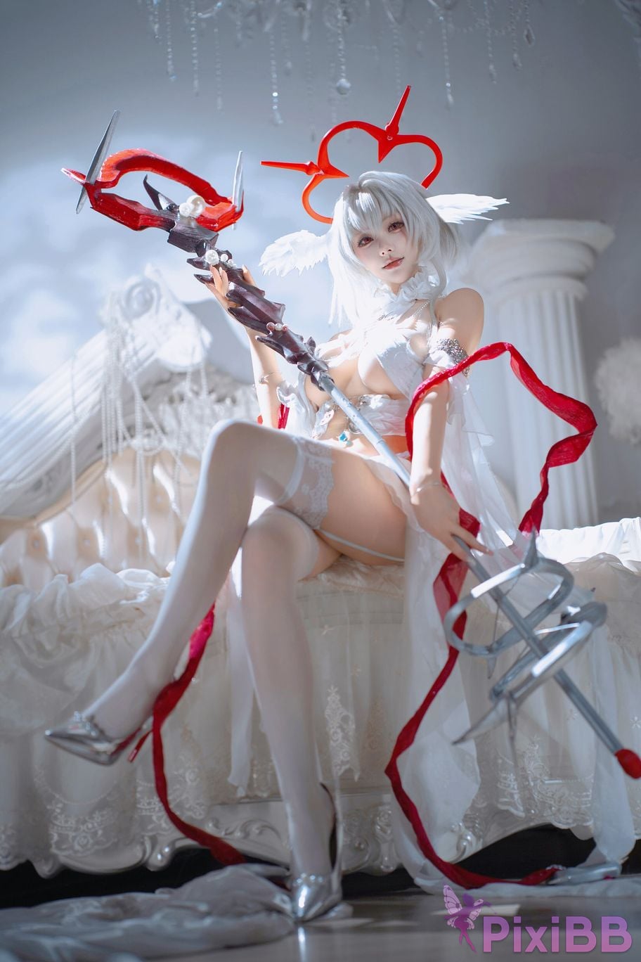 Cosplayer Is it a little bear azur lane Pearl Fallen Angel in the Magic Castle PixiBB.COM 037