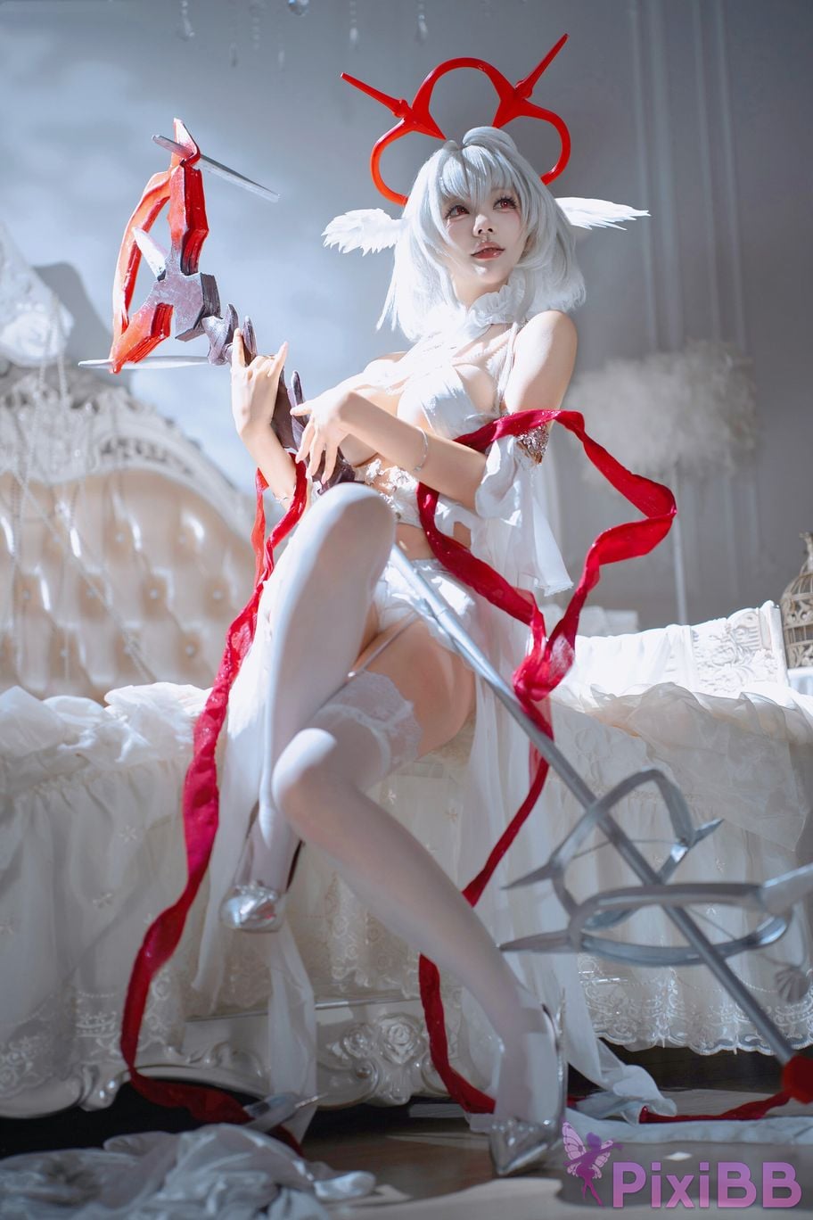 Cosplayer Is it a little bear azur lane Pearl Fallen Angel in the Magic Castle PixiBB.COM 038