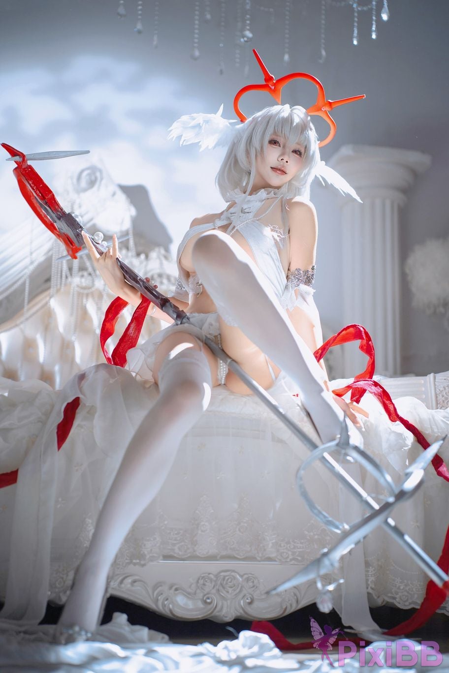 Cosplayer Is it a little bear azur lane Pearl Fallen Angel in the Magic Castle PixiBB.COM 040