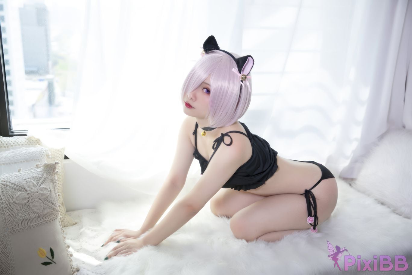 Cosplayer Luo Li LoLiSAMA FGO Matthew cat PixiBB.COM 011