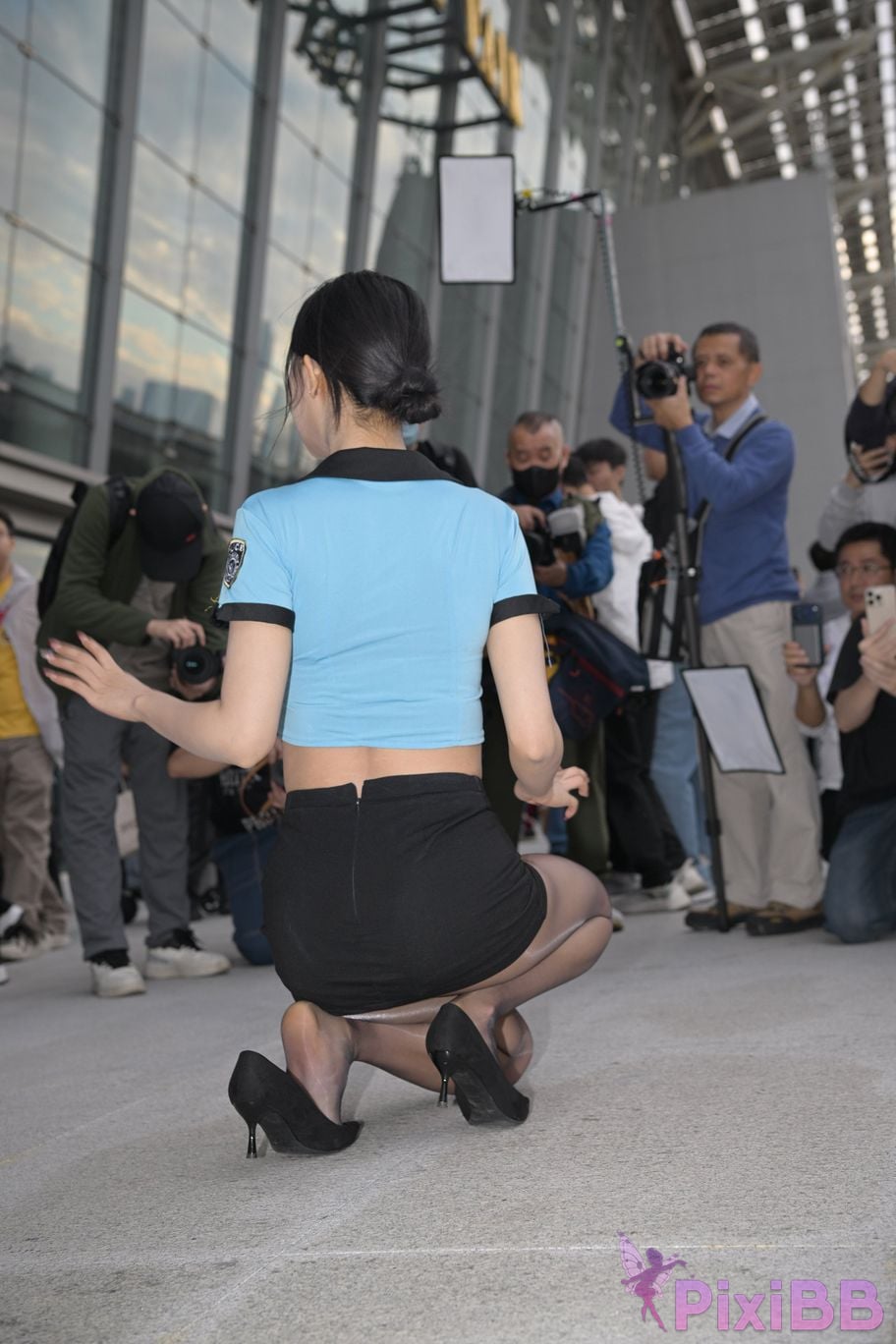 Featured Street Photography Works No.5615 Guoguo black silk skirt PixiBB.COM 089