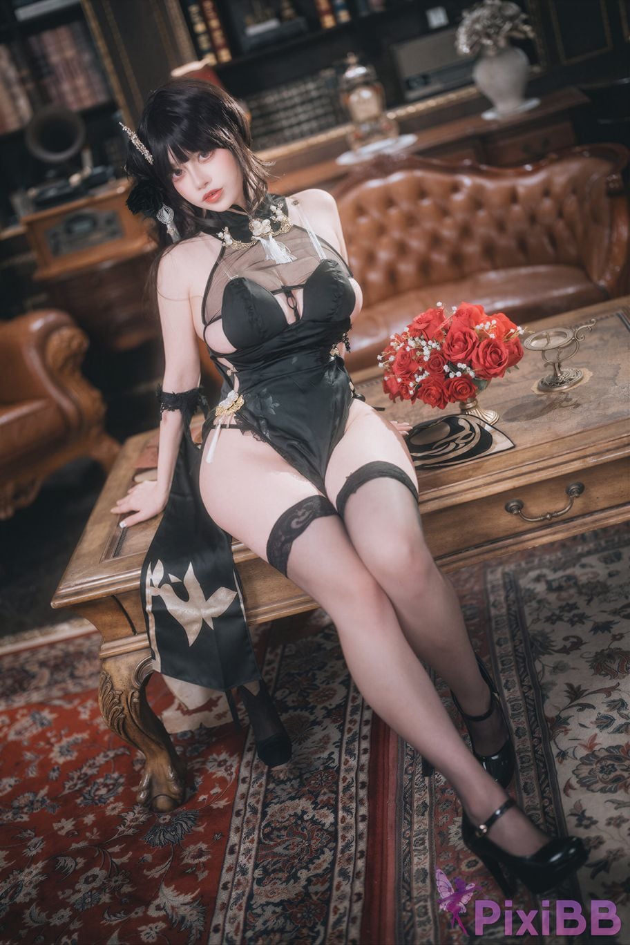 AI Enhanced DJAWA Photo DDiDDi Azur Lane ROC Chen Hai Vestibule of Wonders PixiBB.COM 045
