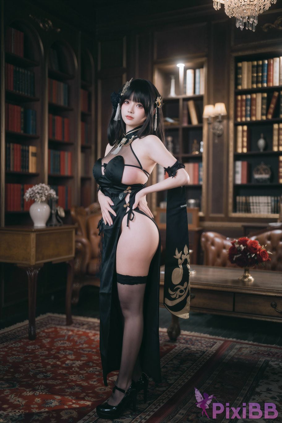 AI Enhanced DJAWA Photo DDiDDi Azur Lane ROC Chen Hai Vestibule of Wonders PixiBB.COM 070
