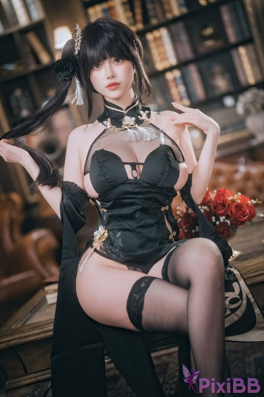 AI Enhanced DJAWA Photo DDiDDi Azur Lane ROC Chen Hai Vestibule of Wonders PixiBB.COM 083