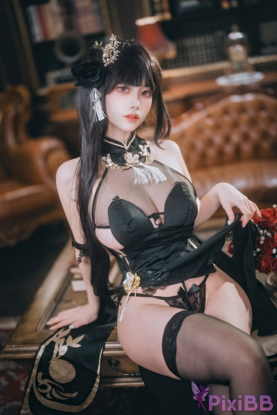 AI Enhanced DJAWA Photo DDiDDi Azur Lane ROC Chen Hai Vestibule of Wonders PixiBB.COM 090