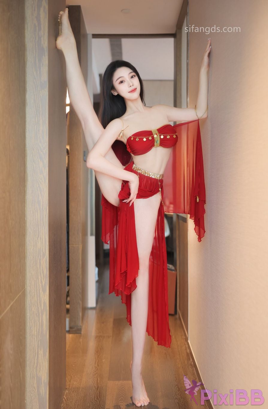 XR Uncensored Qingmiao R18 XIUREN Model Red dance skirt S PixiBB.COM 014.JPG