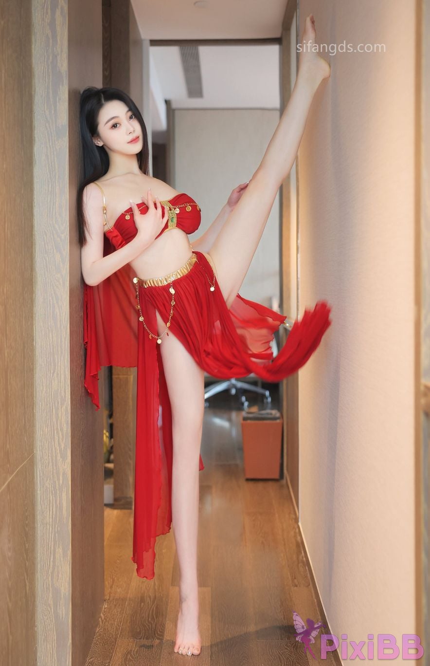 XR Uncensored Qingmiao R18 XIUREN Model Red dance skirt S PixiBB.COM 015.JPG