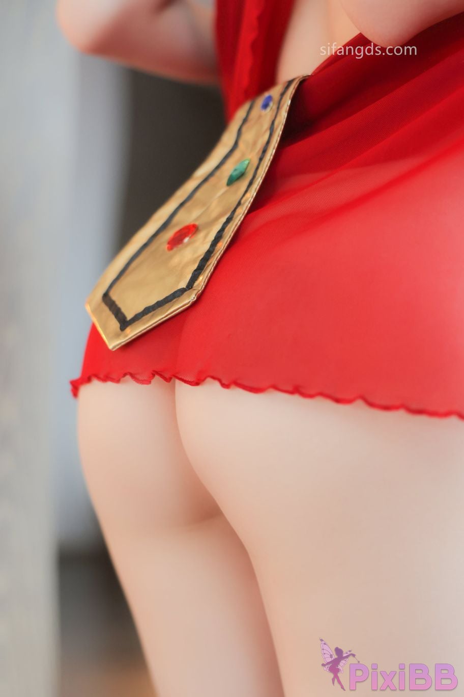 XR Uncensored Qingmiao R18 XIUREN Model Red dance skirt S PixiBB.COM 023.JPG
