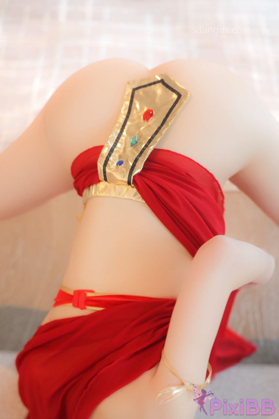 XR Uncensored Qingmiao R18 XIUREN Model Red dance skirt S PixiBB.COM 033.JPG