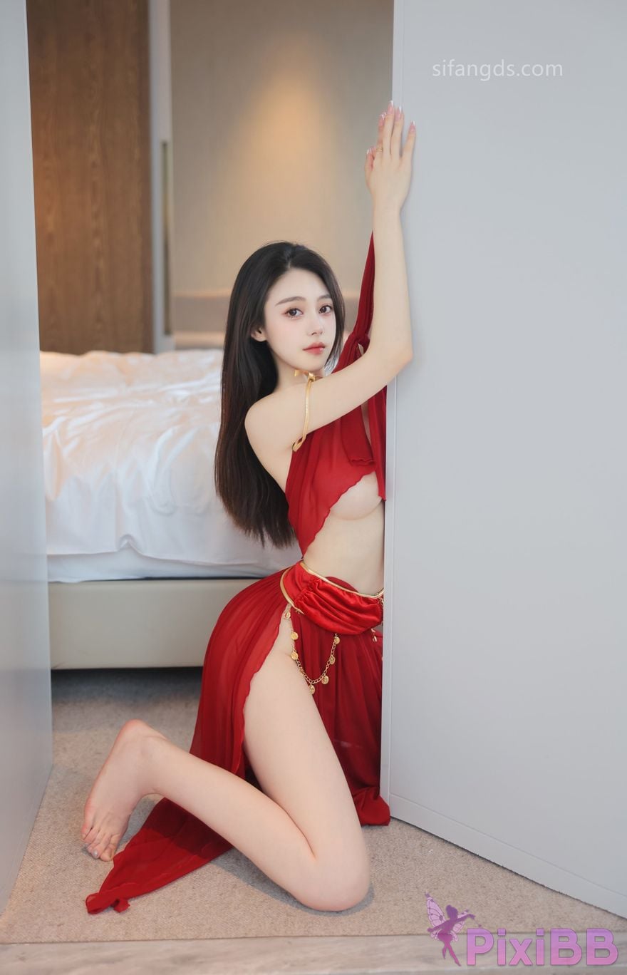 XR Uncensored Qingmiao R18 XIUREN Model Red dance skirt S PixiBB.COM 056.JPG
