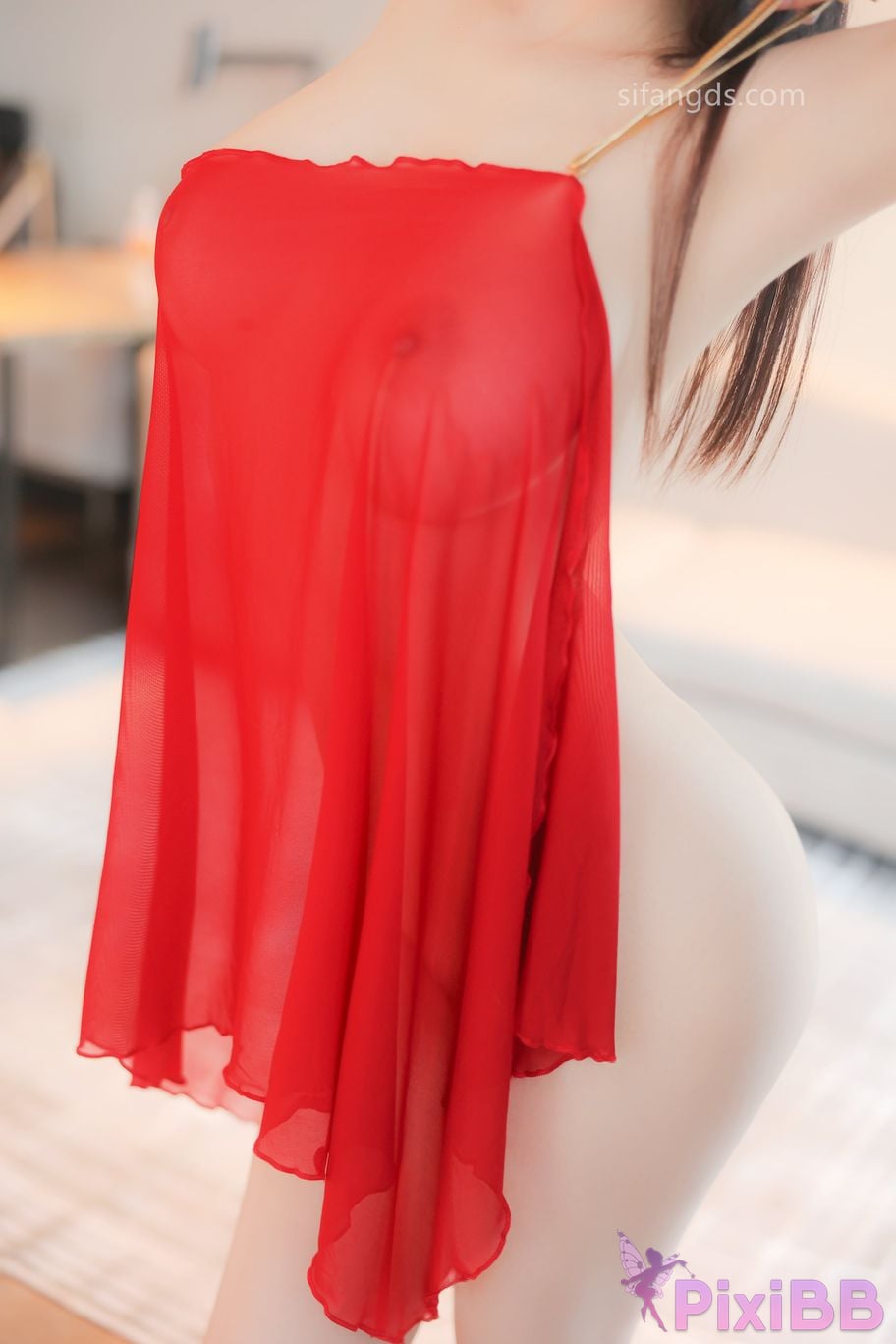 XR Uncensored Qingmiao R18 XIUREN Model Red dance skirt S PixiBB.COM 082.JPG