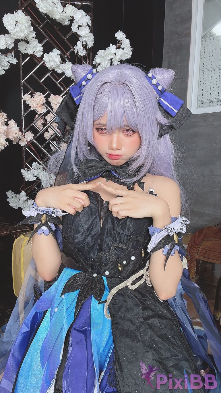 Coser PoppaChan Keqing PixiBB.COM 041