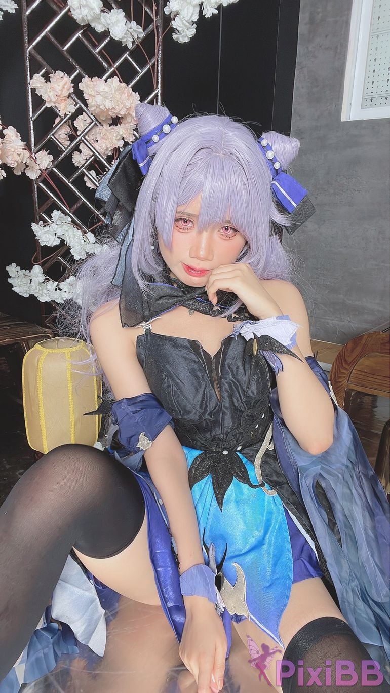 Coser PoppaChan Keqing PixiBB.COM 046