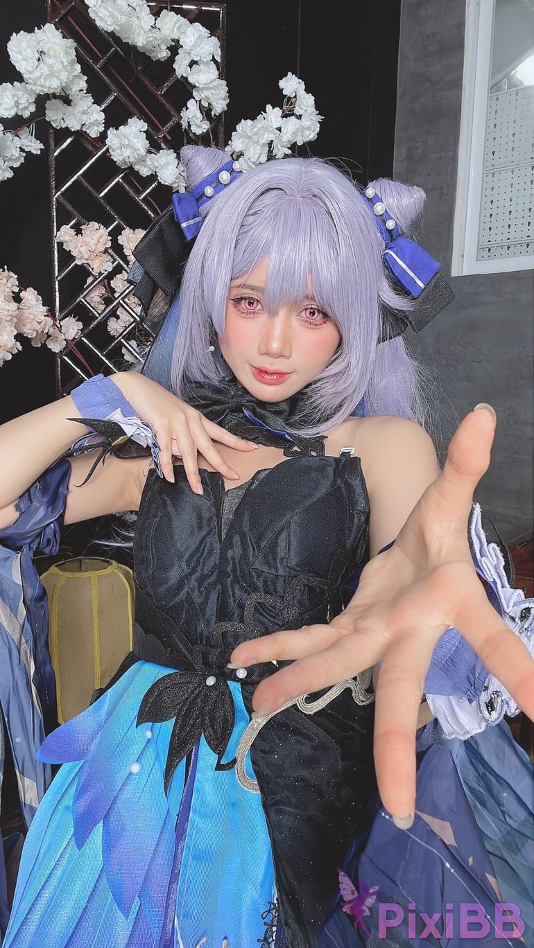 Coser PoppaChan Keqing PixiBB.COM 047