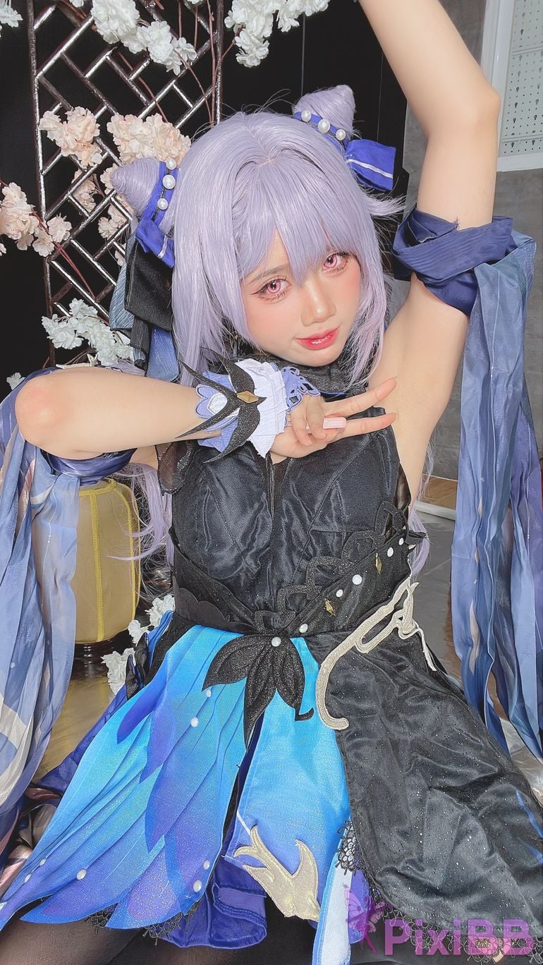 Coser PoppaChan Keqing PixiBB.COM 050