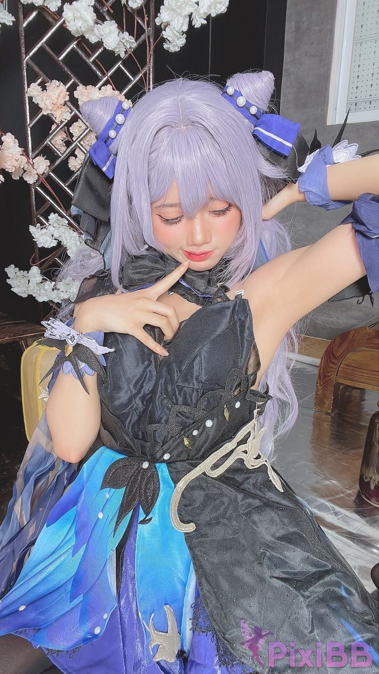 Coser PoppaChan Keqing PixiBB.COM 053
