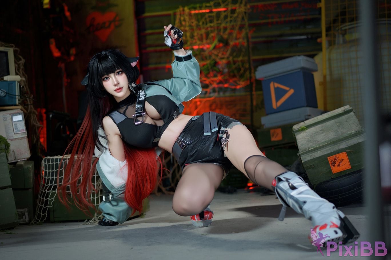 Cosplayer CatDemon Meow cub your cat absolute zero jiandu Secret training of female agents PixiBB.COM 015
