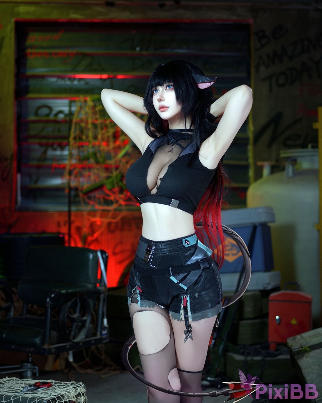Cosplayer CatDemon Meow cub your cat absolute zero jiandu Secret training of female agents PixiBB.COM 019