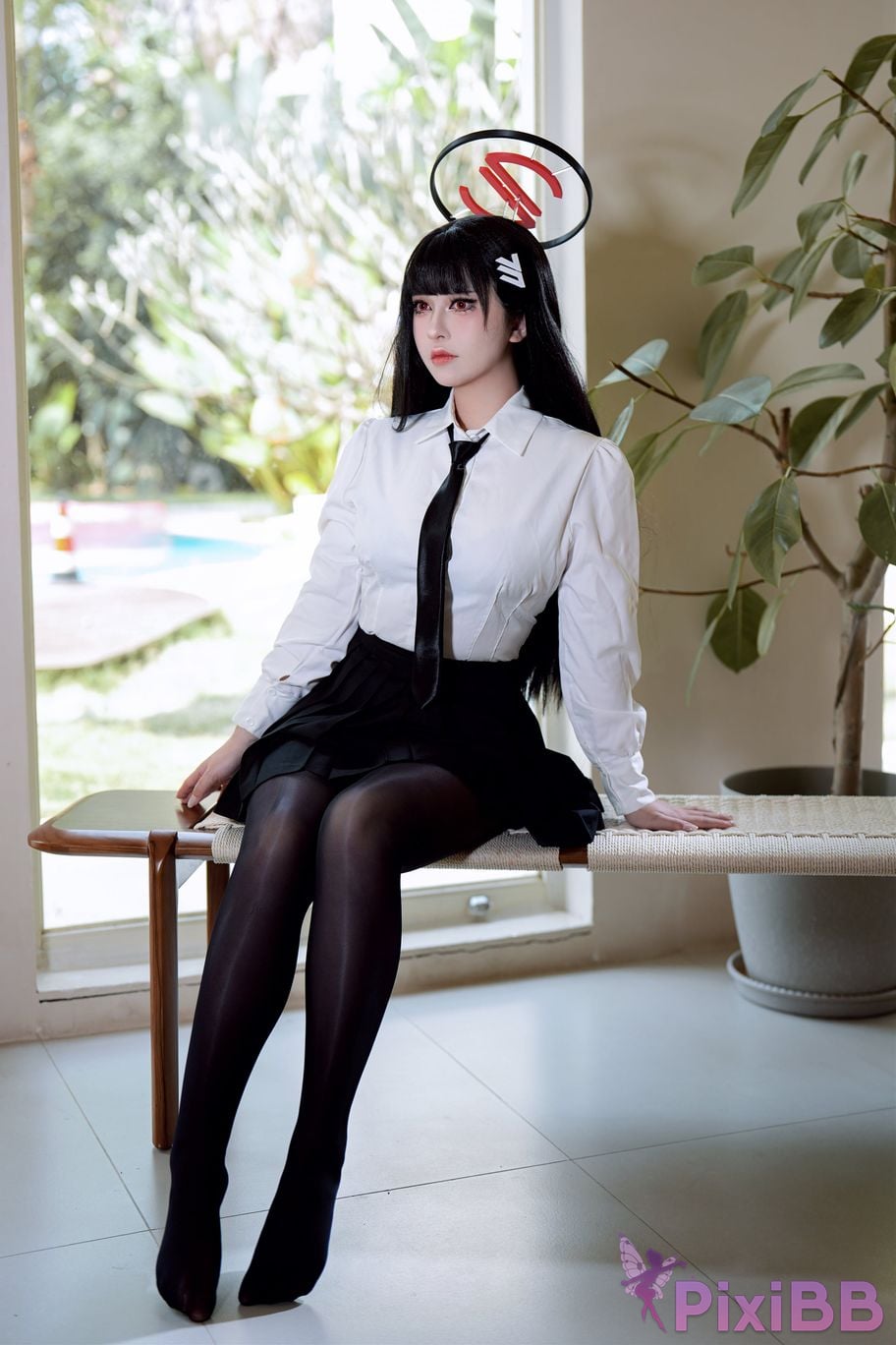 Cosplayer Half son Blue Archive Rion Moon uniform competitive swimming PixiBB.COM 003