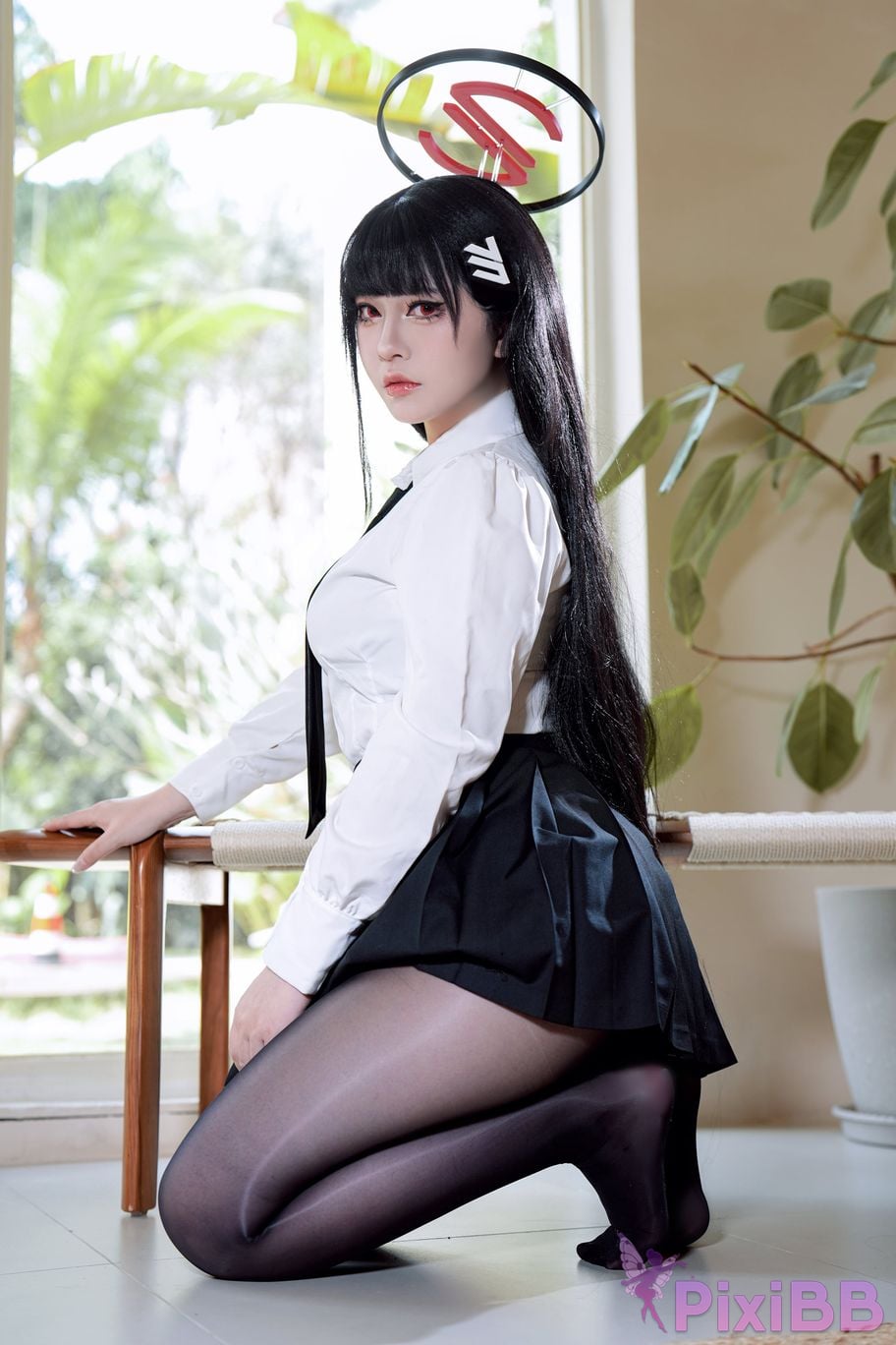Cosplayer Half son Blue Archive Rion Moon uniform competitive swimming PixiBB.COM 007