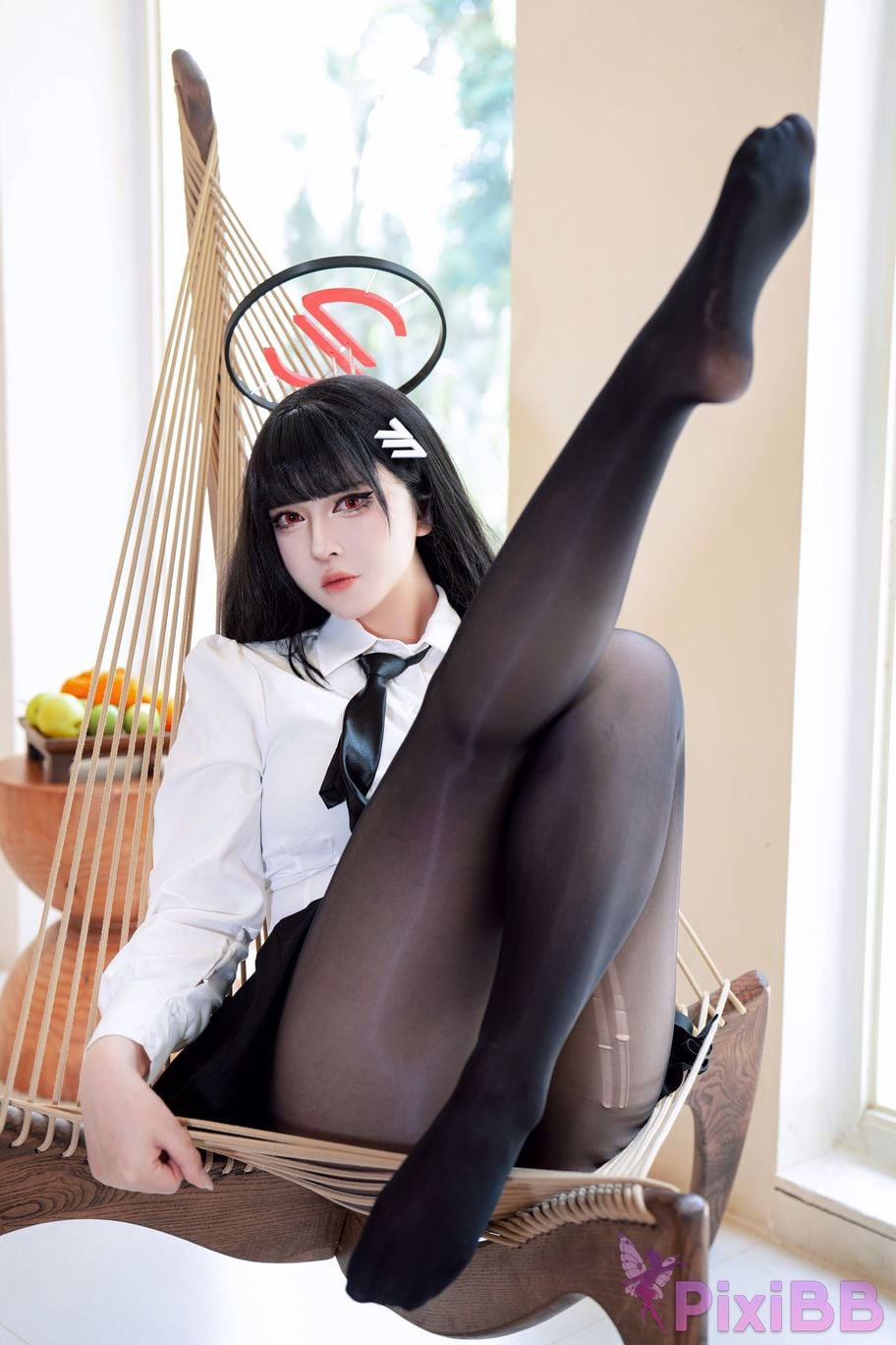 Cosplayer Half son Blue Archive Rion Moon uniform competitive swimming PixiBB.COM 009
