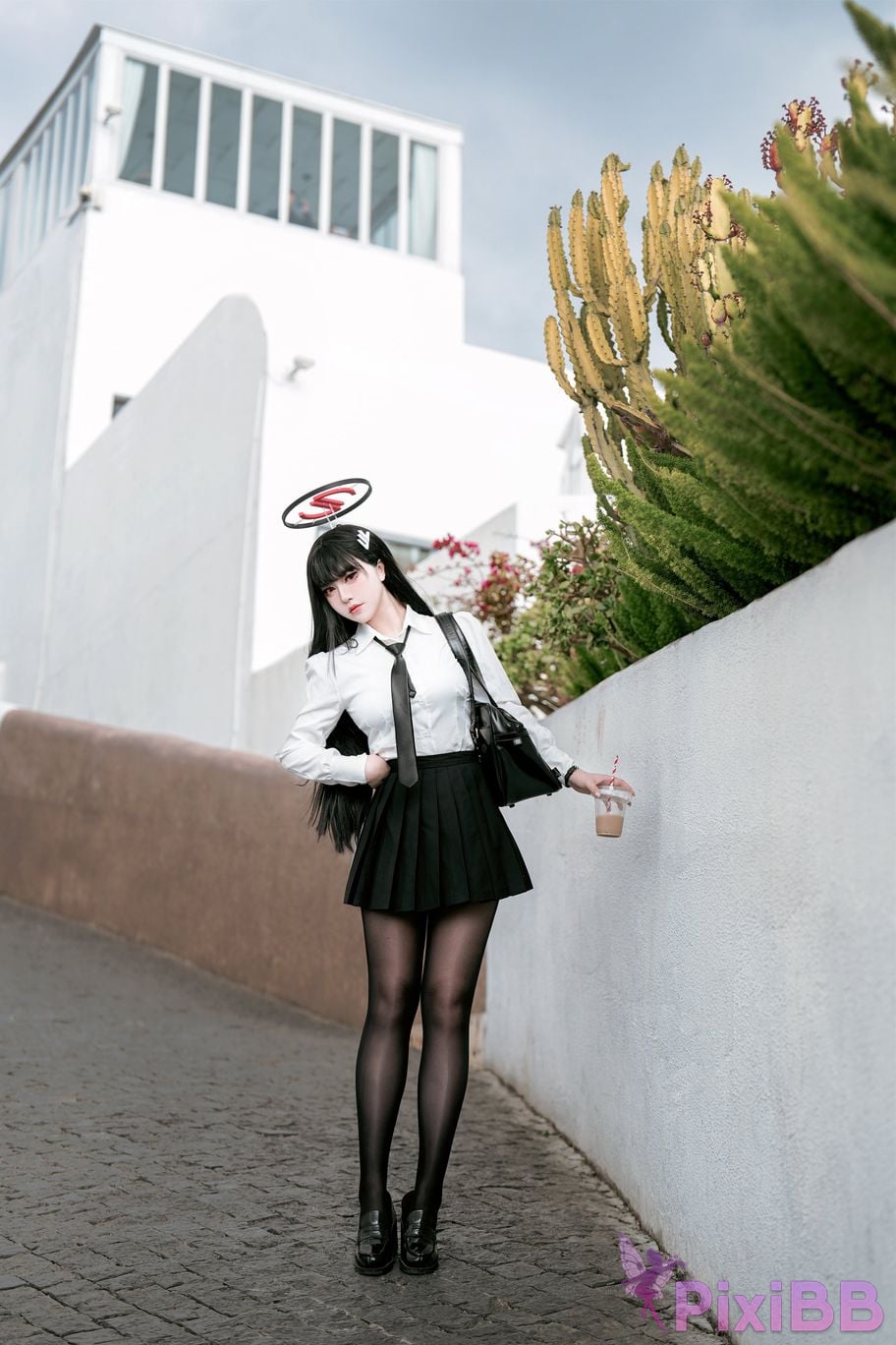 Cosplayer Half son Blue Archive Rion Moon uniform competitive swimming PixiBB.COM 012