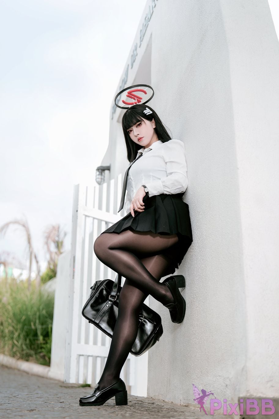 Cosplayer Half son Blue Archive Rion Moon uniform competitive swimming PixiBB.COM 034