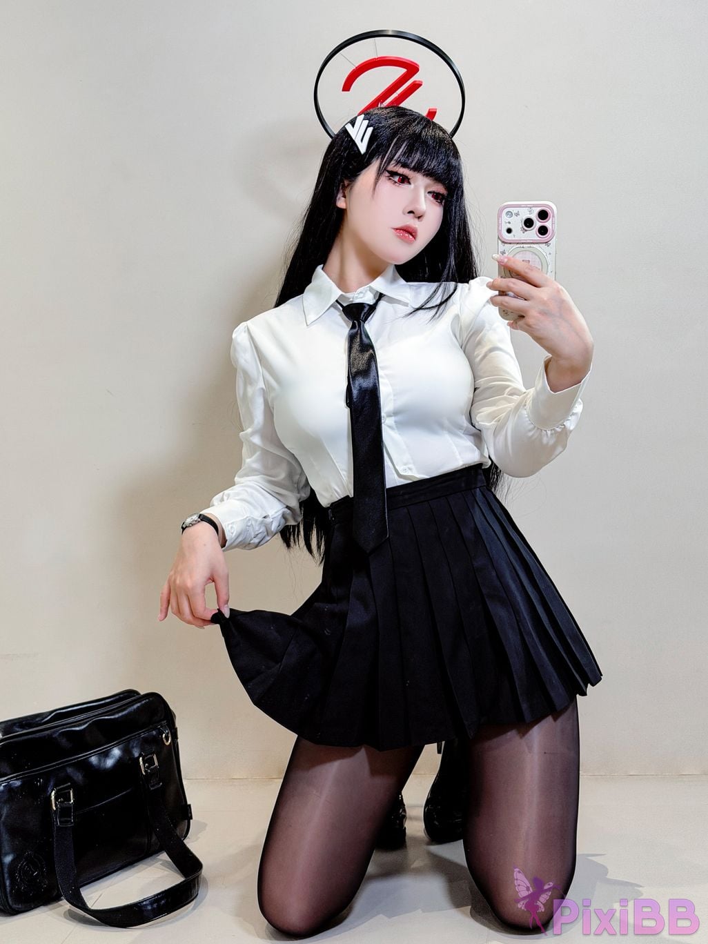 Cosplayer Half son Blue Archive Rion Moon uniform competitive swimming PixiBB.COM 044