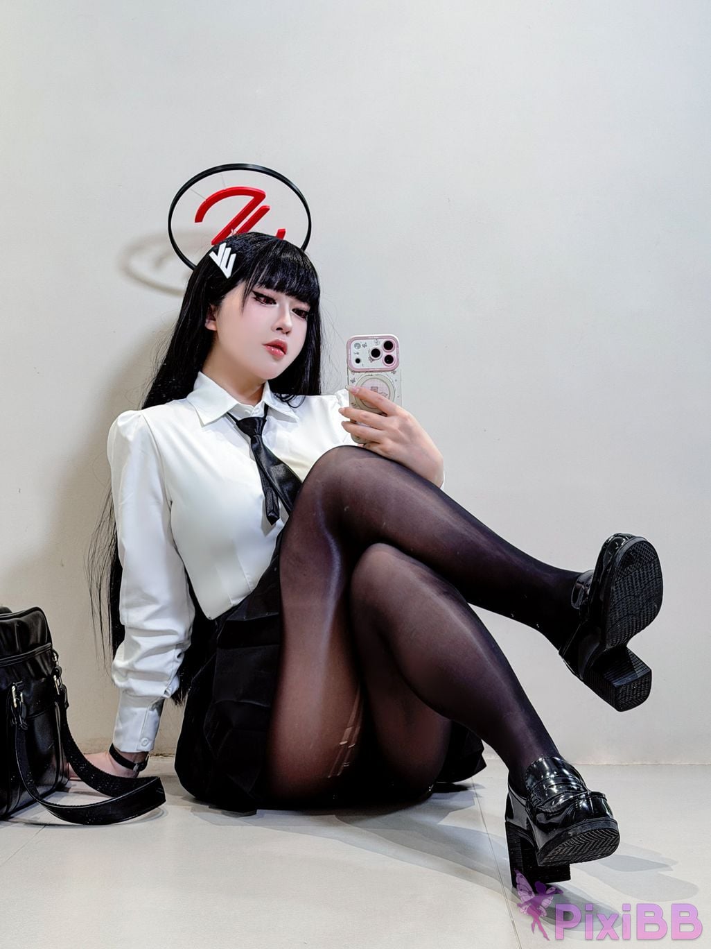 Cosplayer Half son Blue Archive Rion Moon uniform competitive swimming PixiBB.COM 048