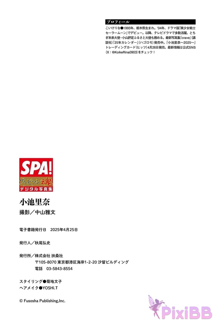 Japanese Idol Rina Koike Unchanging loveliness SPA Gravure soul digital photo book BOOKS PixiBB.COM 062
