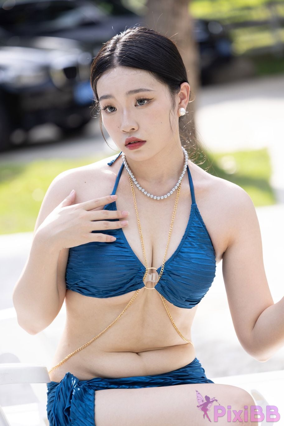 Featured Street Photography Works No.5622 blue and yellow swimsuit bikini PixiBB.COM 011