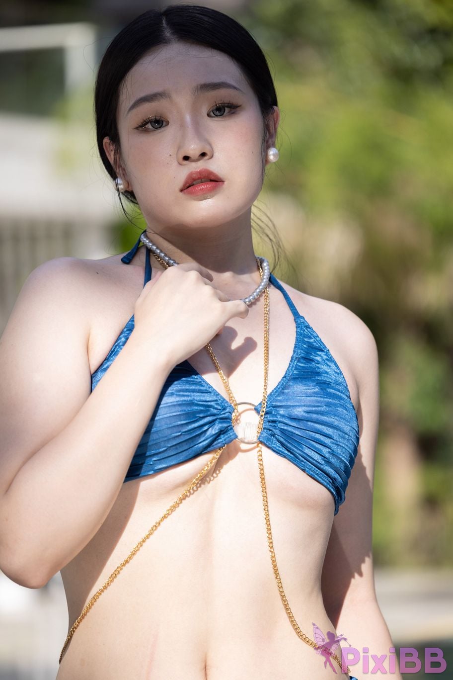 Featured Street Photography Works No.5622 blue and yellow swimsuit bikini PixiBB.COM 045